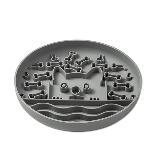1Pc Silicone Pet Slow Feeder Food Lick Mat Anti-Slip Lick Bowl for Dogs and Cats