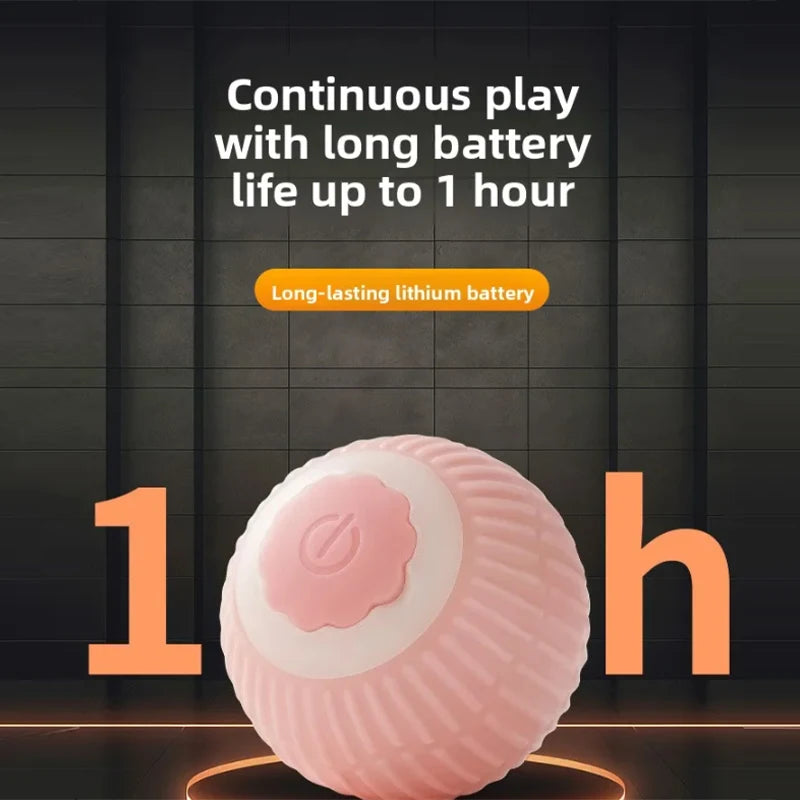 Interactive Automatic Cat Toy Ball Self-Play Rolling Ball with Smart Sensor Fun Entertainment for Indoor Kitten Alone Time